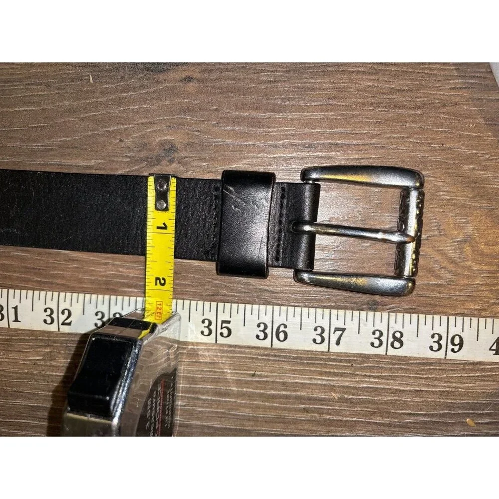 Fossil Black Genuine Leather Women's‎ Belt, Small, 36 1/2x1 3/8
